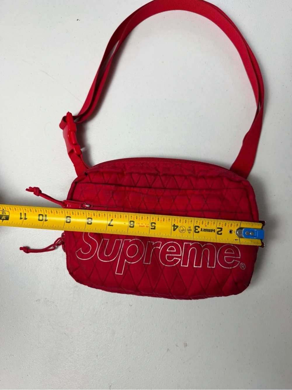 Supreme Shoulder Bag Red FW18 Dimension Polyant Crossbody Pouch Sling Pack dirty